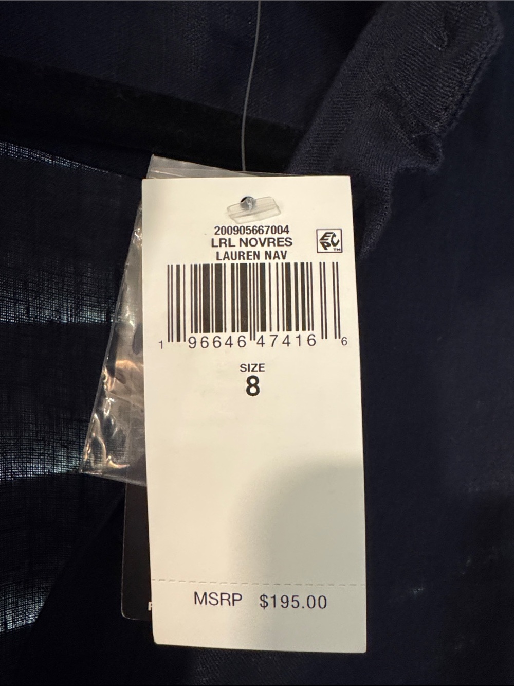 Lauren Ralph Lauren Dress – Size 8 – Lauren Navy NWT - Picture 8 of 8